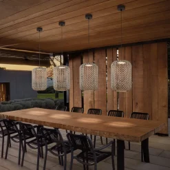 Nans S/31.2 LED udendørs pendel, brun^Bover Clearance