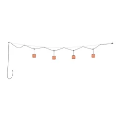 Bover Nans S/16/4L udendørs hængelampe, LED, rød