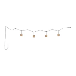 Bover Nans S/16/4L udendørs hængelampe, LED, brun
