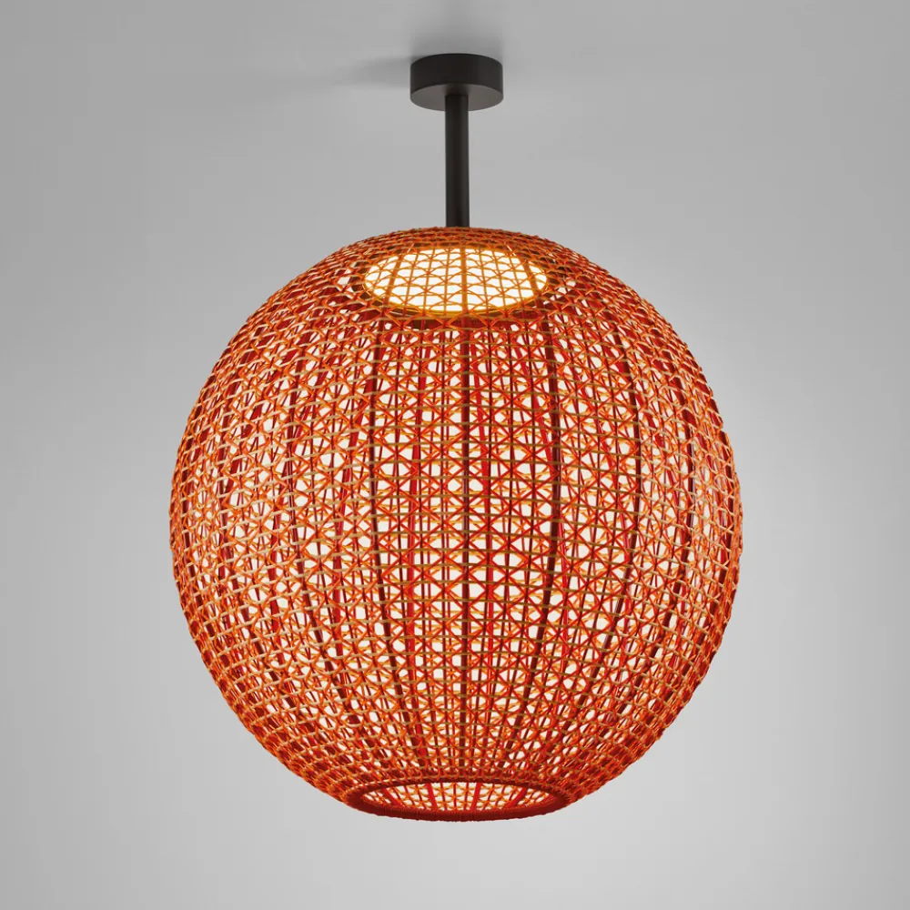 Bover Nans Sphere PF/80 LED udendørs loftslampe rød