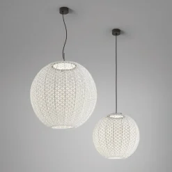 Nans Sphere S/80 LED udendørs pendel beige^Bover Discount