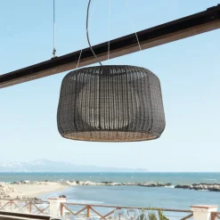 Bover Udendørs Pendellamper>udendørs hængelampe Fora 90, grafitbrun/brun, E27