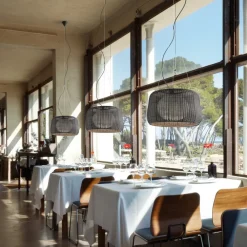 Bover Udendørs Pendellamper>udendørs hængelampe Fora 90, grafitbrun/brun, E27