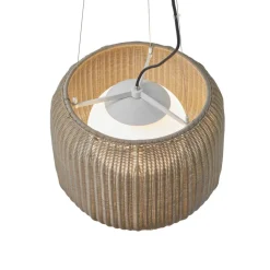udendørs hængelampe Fora S, naturhvid/beige, Ø 50 cm^Bover