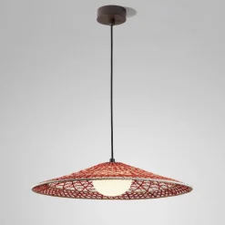 Bover udendørs hængelampe Nans Balis S/55, brun/rød