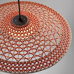 Bover udendørs hængelampe Nans Balis S/55, brun/rød