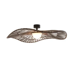 Bover udendørs loftlampe Mediterránia, brun, Ø 105 cm