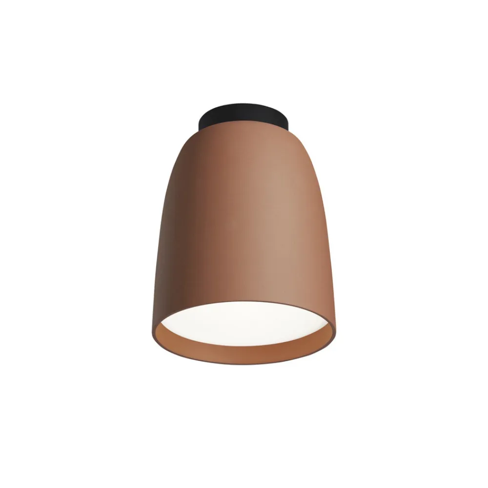 Bover udendørs loftlampe Nut, terracotta, aluminium/stål