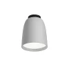 Bover udendørs loftlampe Nut, lysegrå, aluminium/stål