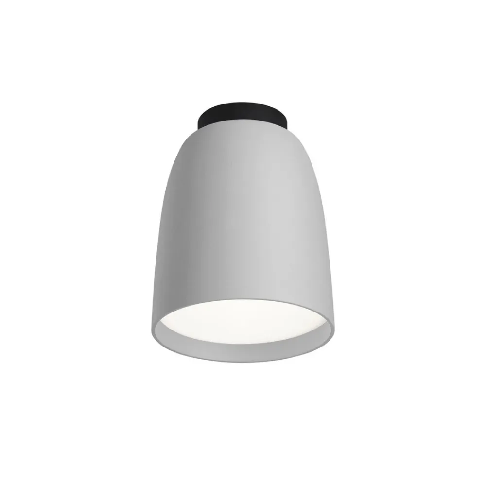 Bover udendørs loftlampe Nut, lysegrå, aluminium/stål