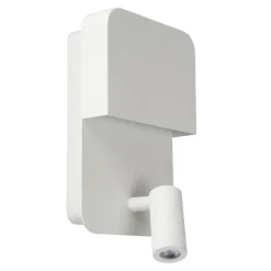 Lucide Boxer LED-væglampe med spot, hvid