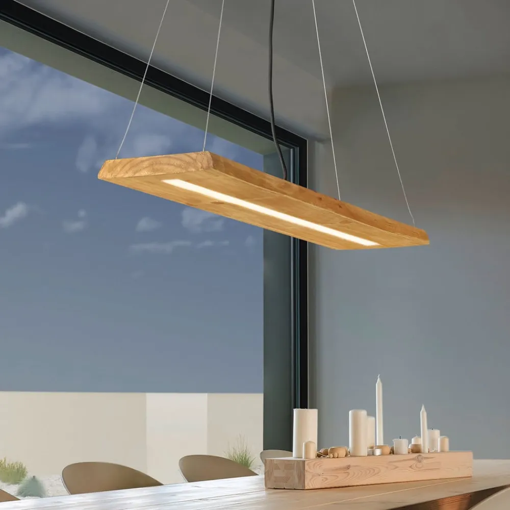 Brad LED-pendel lavet af træ^Trio Lighting Hot