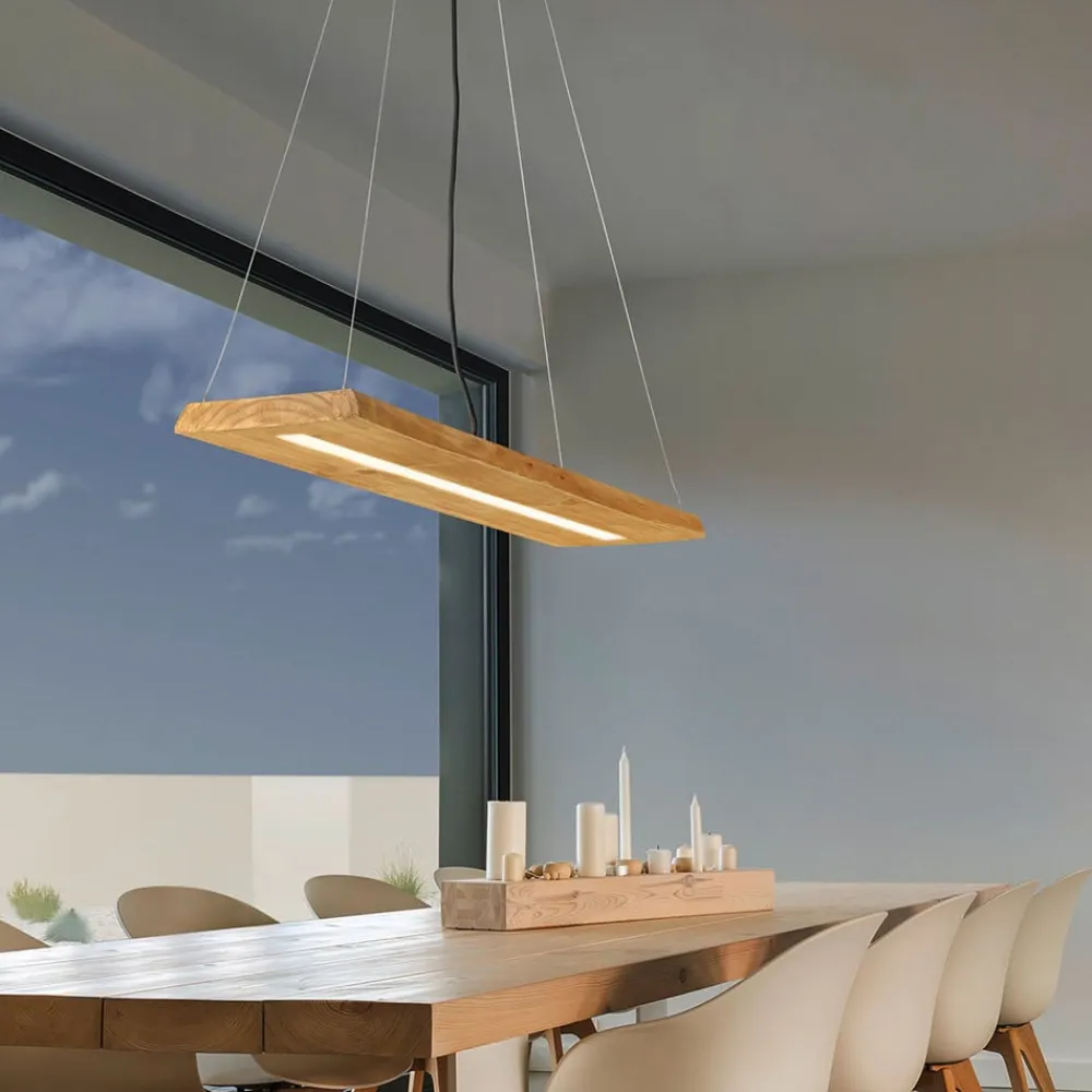 Brad LED-pendel lavet af træ^Trio Lighting Hot