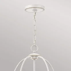 QUOIZEL Lysekroner>Bradbury 5 lysekrone, fem lys, hvid