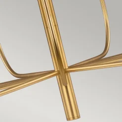 FEISS Brianna lysekrone, 9 lyskilder, bruneret messing