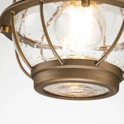 Bridgepoint hængelampe, nautisk look, messing^KICHLER Clearance