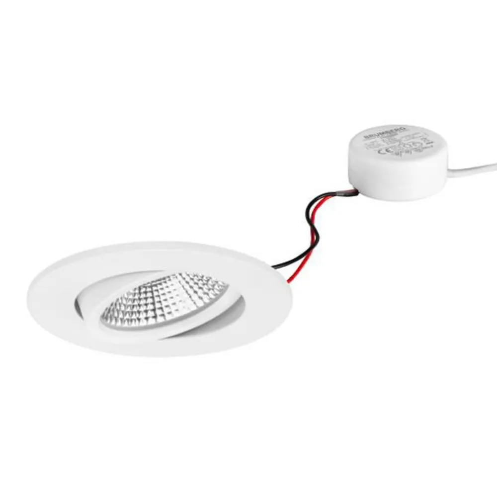 BRUMBERG Loftlamper>BB23 indbyg. IP65 RC driver rund hvid