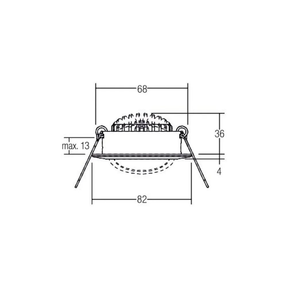 BRUMBERG BB03 indbygning DALI samleboks krom