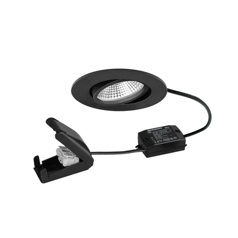 BRUMBERG BB23 LED-spot IP65 on/off tilslutningsboks sort mat