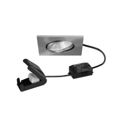 BB25 LED-spot IP65 on/off-tilslutningsdåse mat nikkel^BRUMBERG