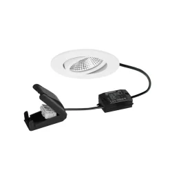 BRUMBERG Loftlamper|Indbygningsspots>BB23 LED-spot IP65 tænd/sluk-tilslutningsdåse struktureret hvid