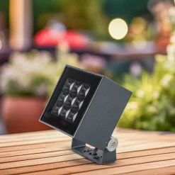 Blokk LED påbygningsspot til udendørs brug 11x11cm^BRUMBERG Best