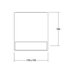 Blokk LED-loftlampe, 11 x 11 cm^BRUMBERG Discount