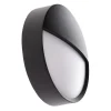 BRUMBERG Eye udendørs LED-væglampe, halv, sort