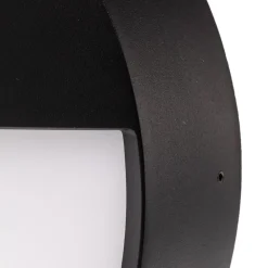 BRUMBERG Eye udendørs LED-væglampe, halv, sort