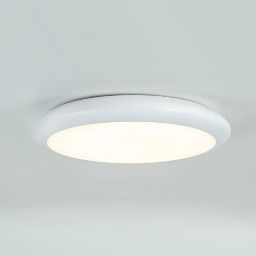 BRUMBERG Gavan LED-loftslampe, IP65, hvid Ø32cm