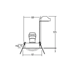 BRUMBERG Loftlamper|Indbygningsspots>indbygningsspot Tirrel-R GU10 fatning, mat hvid