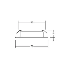 BRUMBERG Indbygningsspots>LED-indbygningsdownlight BB17, tænd/sluk, hvid