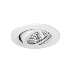 LED-indbygningsspot Seven-R, 2.700 K, hvid mat, aluminium^BRUMBERG
