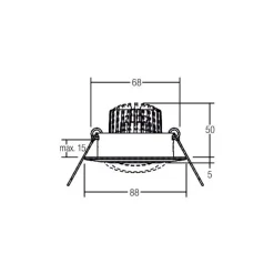 BRUMBERG Spot BB13 dim2warm RC-dim tilslutningsboks, mat nikkel
