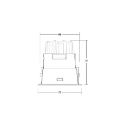 BRUMBERG Arbejdsrum/Kontor|Indbygningsspots>Spot Binato DALI-dim-to-warm tilslutningsboks sort