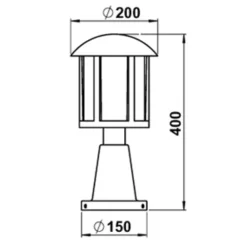 Albert Leuchten Brun Mads sokkellampe i herregårdsstil