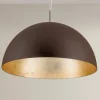 ORION Brun-gylden pendellampe Nerry