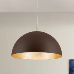 ORION Brun-gylden pendellampe Nerry