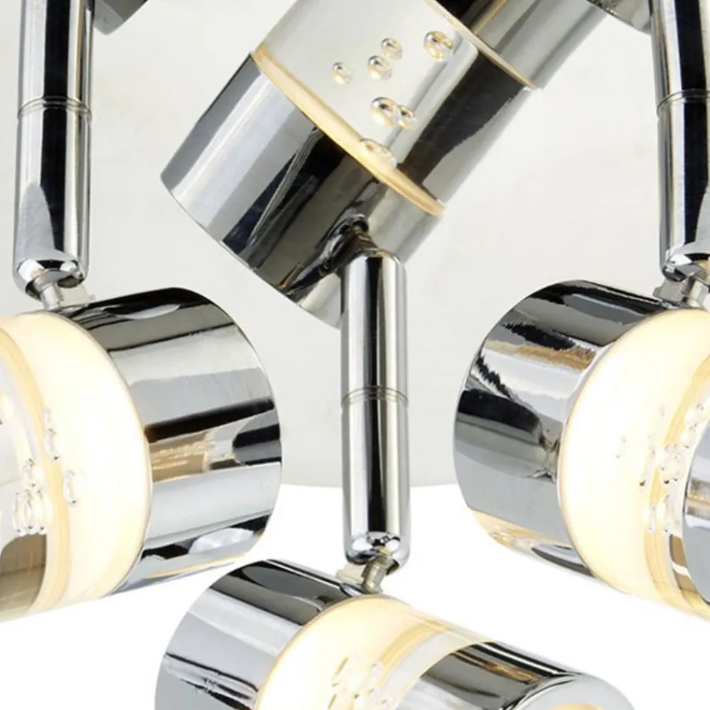 Bubbles LED-loftrondel, IP44, 3 lyskilder^Searchlight Hot