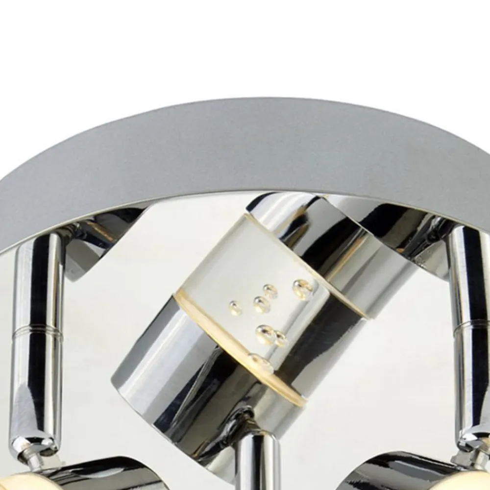 Bubbles LED-loftrondel, IP44, 3 lyskilder^Searchlight Hot