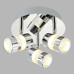 Bubbles LED-loftrondel, IP44, 3 lyskilder^Searchlight Hot