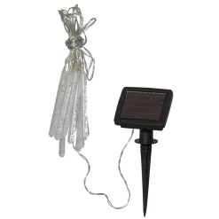 STAR TRADING Bubbly LED-solcellelyskæde, 10 lyskilder, varmhvid