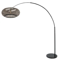 Steinhauer Bue-gulvlampe Sparkled Light sort