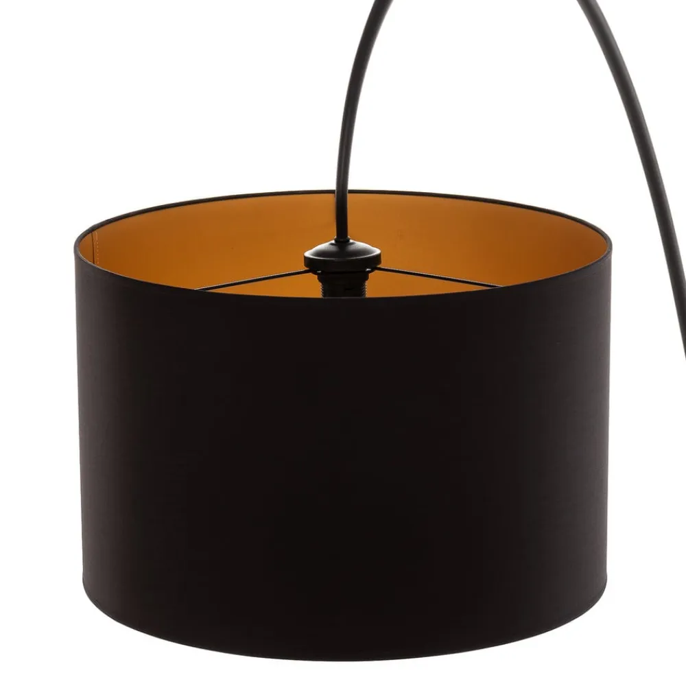 Nowodvorski Lighting Gulvlamper>Buelampe Alice med sort og guld skærm