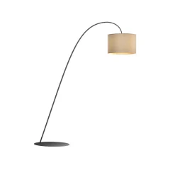 Buelampe Alice med tekstilskærm, kaffe^Nowodvorski Lighting Online