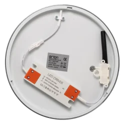 ORION Bully LED-loftslampe, mat nikkel, Ø 24 cm