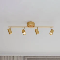 By Rydéns Loftlamper|Loftlamper>Correct loftspot, 4 lyskilder, mat guld