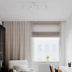 Correct loftspot, 4 lyskilder, mat hvid^By Rydéns Best