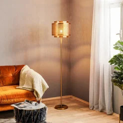 By Rydéns Hermine gulvlampe, messing