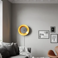 Shelby væglampe, stik sort/guld^By Rydéns New